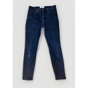 Everlane Jeans Womens 28 Ankle‎ Mid Rise Skinny Black Denim 25 1/2" In Seam